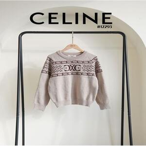 셀린느 여성 트리오페 크루넥 니트 스웨터 [H6555] A3